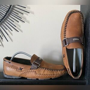 Handcrafted Tan Leather Loafers for Men